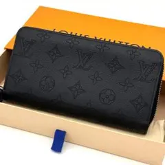 【極上美品】ルイヴィトン マヒナ モノグラム ジッピーウォレット 黒 ノワール