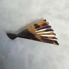 本鼈甲　帯留　鼈甲　帯留め　扇　吉祥文　アンティーク　簪　着物　和装　ヲ6