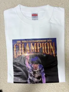 Creepy Nuts DJ松永 DMC2019 DJ中村 Tシャツ【XL】 R-指定、自分の顔がプリントされたグッズTシャツに「インチキTシャツ