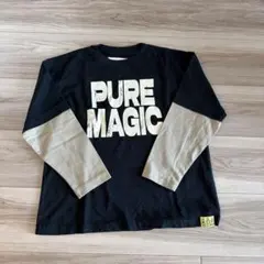 ZARA キッズ 長袖　ロングTシャツ　カットソー　130 重ね着風