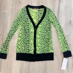 新品未使用　レディース　カーディガン　薄手ニット　ヒョウ柄