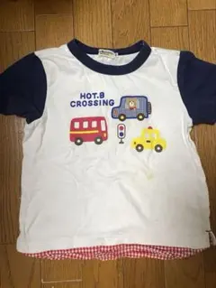 HOT BISCUITS MikiHouse 乗り物柄 Tシャツ　120のサムネイル