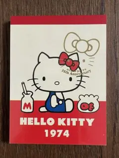 レア♡サンリオ♡キティ 35周年 1977 ヒストリー ミニメモ - メルカリ