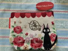 新品未使用☆魔女の宅急便 黒猫ジジ 織物ポーチ 約20.5cm x 17cm⑨