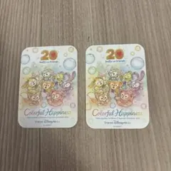Duffy and Friends 20周年 ステッカー 2枚セット