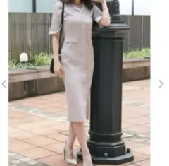 ROYALPARTY ウエスト開きタイトワンピース