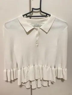 gu リブポロセーター(7分袖)