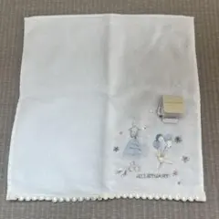 JILLSTUART 刺繍付きハンカチ　ホワイト