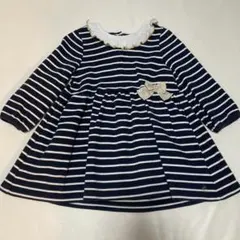 プチバトー ワンピース　24m 86cm 裏起毛