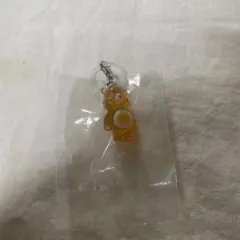 ケアベア　クリアマスコットチャーム2 めじるしアクセサリー　LOL オレンジ