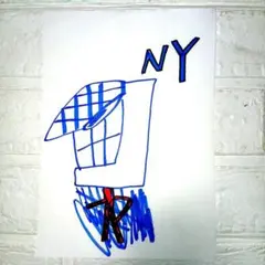 手描きイラスト NY マジック画