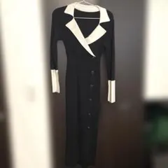 LIP SERVICE 黒 ニットワンピース M