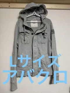 古着　アバクロンビー&フィッチ　グレー　パーカー　ビンテージ　Lサイズ