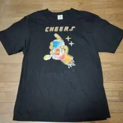 CHEERS 圖案 T恤 X-LARGE 黑色