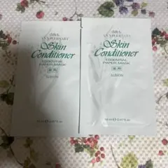 アルビオン　薬用スキンコンディショナーエッセンシャル　ペーパーマスク2枚