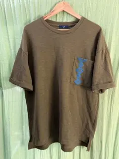 yul カーキ ポケット刺繍 Tシャツ　チャイハネのサムネイル
