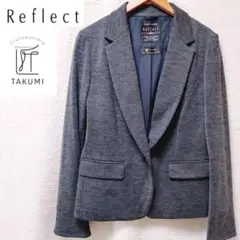 【美品】Reflect リフレクト　ウール混生地 匠ジャケット　洗える