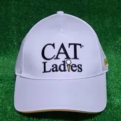 新品未使用 CAT Ladies ゴルフキャップ ホワイトユニセックス