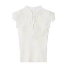 スナイデル♡ レースカラーノースリニット