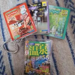 豆本ガチャ　じゃらん　3種　&　るるぶ　温泉55 ４点セット　開封品
