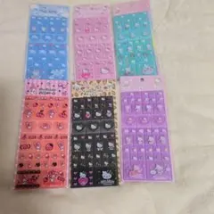 ハローキティ・マイメロディ タイル　シールセット 6枚