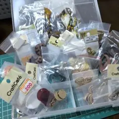 ハンドメイド　資材　パーツ　素材　アクセサリー　セット　30点以上