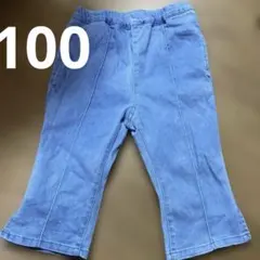 プティマイン　ジーンズ風ズボン100 ７分丈