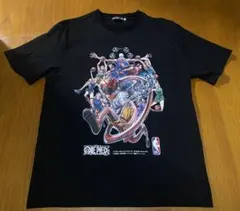 【ワンピース】ONE PIECE NBA コラボ Tシャツ ブラックXL