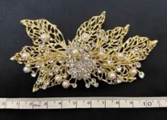 ヘッドドレス　ゴールド　ウェディング　和装髪飾り　卒業式