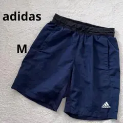 アディダス　ハーフパンツ スポーツ　M ショートパンツ　トレーニングパンツ　紺