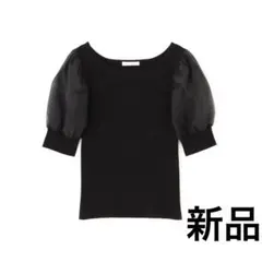 24AW 美品 デ プレ 袖ドット シアー パフスリーブプルオーバー 2.5万 