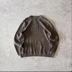 00s EddieBauer エディーバウアー ヘンリーネックコットンニット