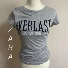 新品　EVERLAST® X ZARAクロスオーバー Ｔシャツ グレーマール S