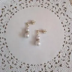 コットンパール ピアス