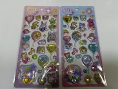 ぷくキラシール クラックス まじかるみゅーちゃん フワフワらびちゃん シール