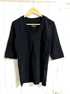 GROWTH Vネック 5分袖 Tシャツ