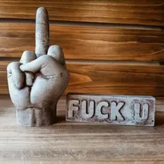 fuck hand & bar　フィギュア　置物　セメント　opium y2k