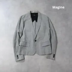 Magine / ショート丈 1B テーラード スペンサー ジャケット グレーのサムネイル