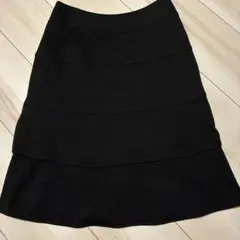 ブラック 膝丈スカート サイズ36
