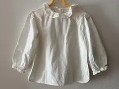 アプレレクール ホワイトフリル長袖シャツ 120 匿名配送 24時間以内配送