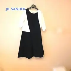 美品　JIL SANDER　ジル・サンダー　ワンピース　黒　白のサムネイル