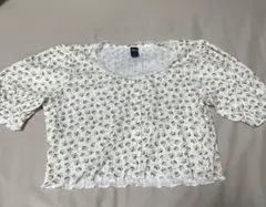 SHEIN DAZY 花柄 レーストリム 半袖カットソーのサムネイル