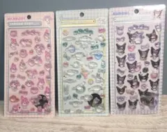 シナモン マイメロ クロミ ボンボンドロップシール　3点セット販売