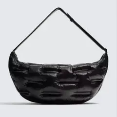 ZARA キルト加工ショルダーバッグ キルティングバッグのサムネイル
