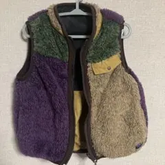 MOUNTAINS フリースベスト リバーシブル　100センチ
