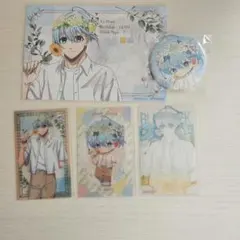 ブルーロック Flower crown 氷織羊 特典 缶バッジ クリアカード