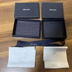 PRADA ギフトボックス 空箱　リボン付き ブラック 正規品　2個セット