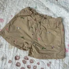 しまむら　リトルウィークエンド　ショートパンツ 刺繍　90