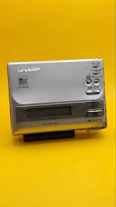 SHARP　MD ポータブル　プレーヤー　MD-ST500-Z シャープ、円形デザインを取り入れたMDプレーヤー