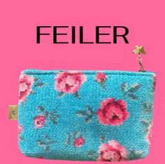 【美品】FEILER フェイラー 花柄ポーチ